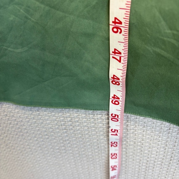 Chicos Shirt Dress w/ Pockets 3XL Women's Maxi Stretch Cotton Olive Green EUC - Picture 10 of 11